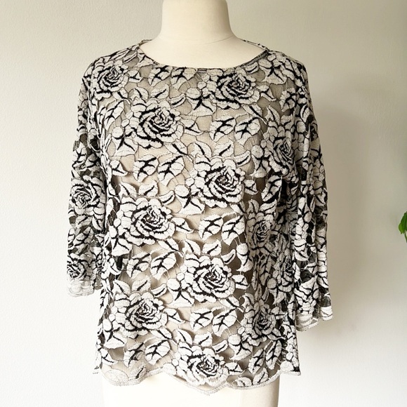 Cut Loose Lace Floral Blouse - Picture 13 of 14